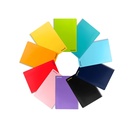 Cuaderno de espiral en colores surtidos tamaño Folio cuadriculado 80 hojas
