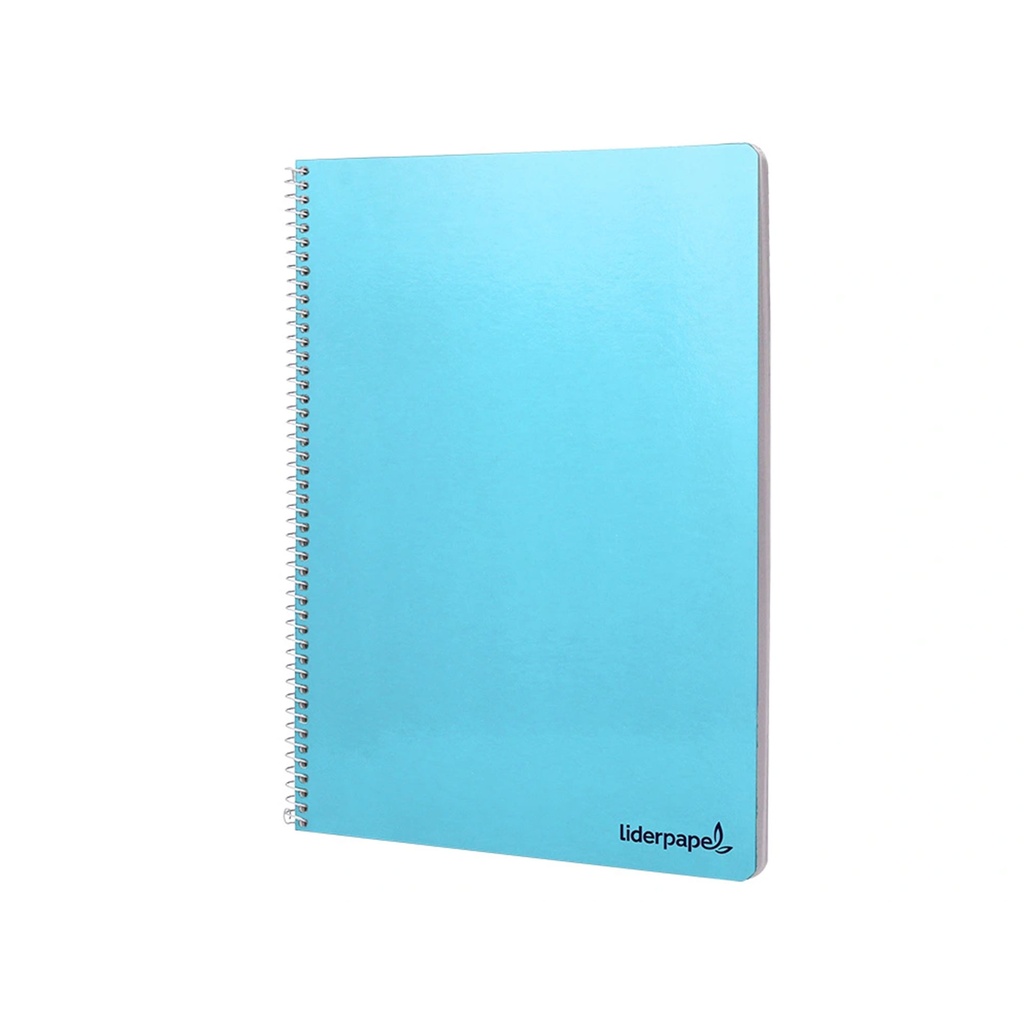 Tapa frontal del cuaderno de espiral Folio cuadriculado 80 hojas