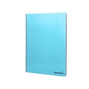 Tapa frontal del cuaderno de espiral Folio cuadriculado 80 hojas