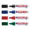 Imagen de 4 colores Edding 550, negro, azul, rojo y verde