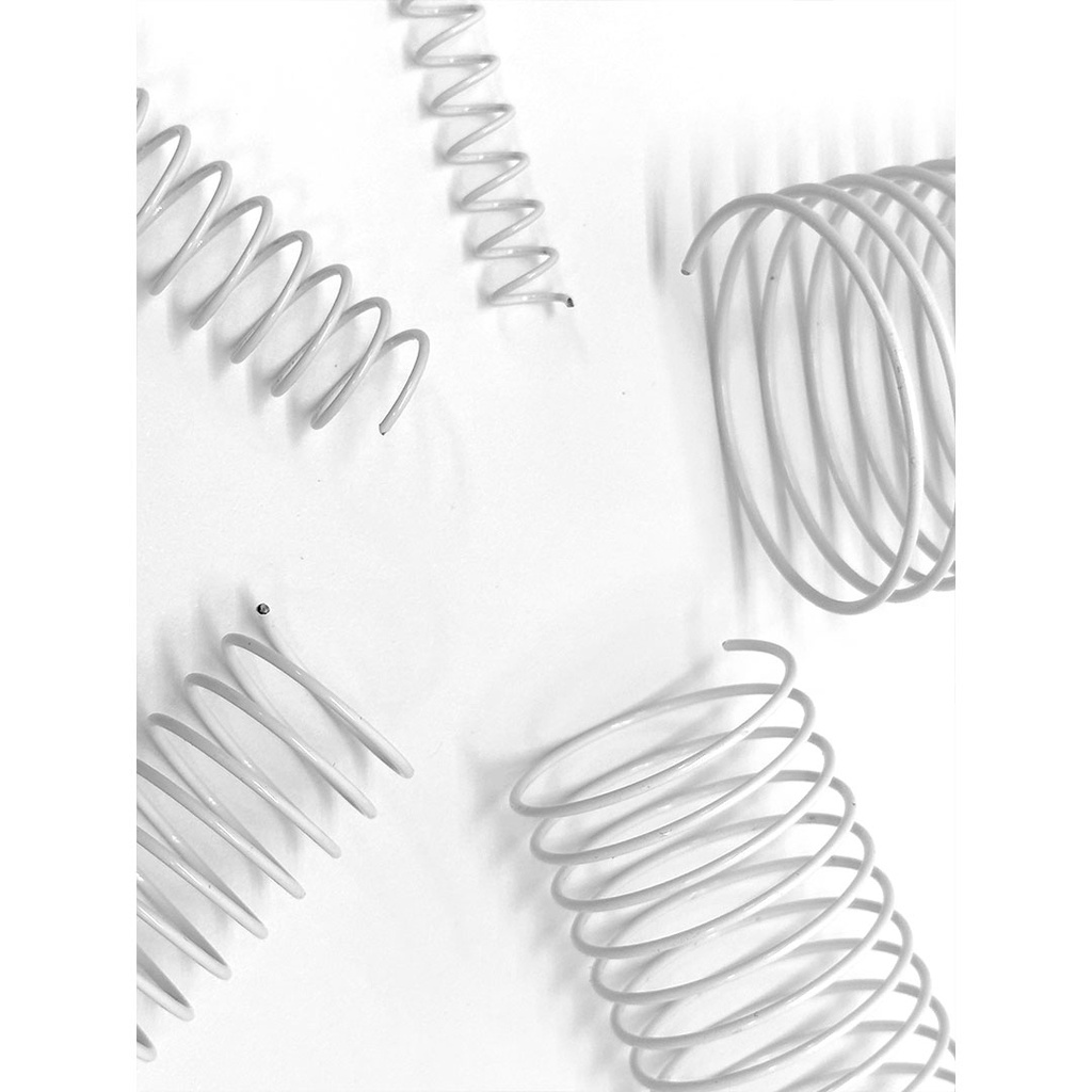 Comprar espiral metálica blanca de 10 mm de diámetro para encuadernar online