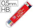 Minas de colores 0.5 HB (Tubo de 12)