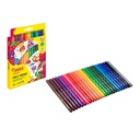 Niños usando rotuladores Jovi Maxi 24 colores en dibujo artístico escolar