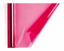 25 hojas de 50 x 65 cm de papel celofán rojo troqueladoen rollo de 0,50 x 16,25 m