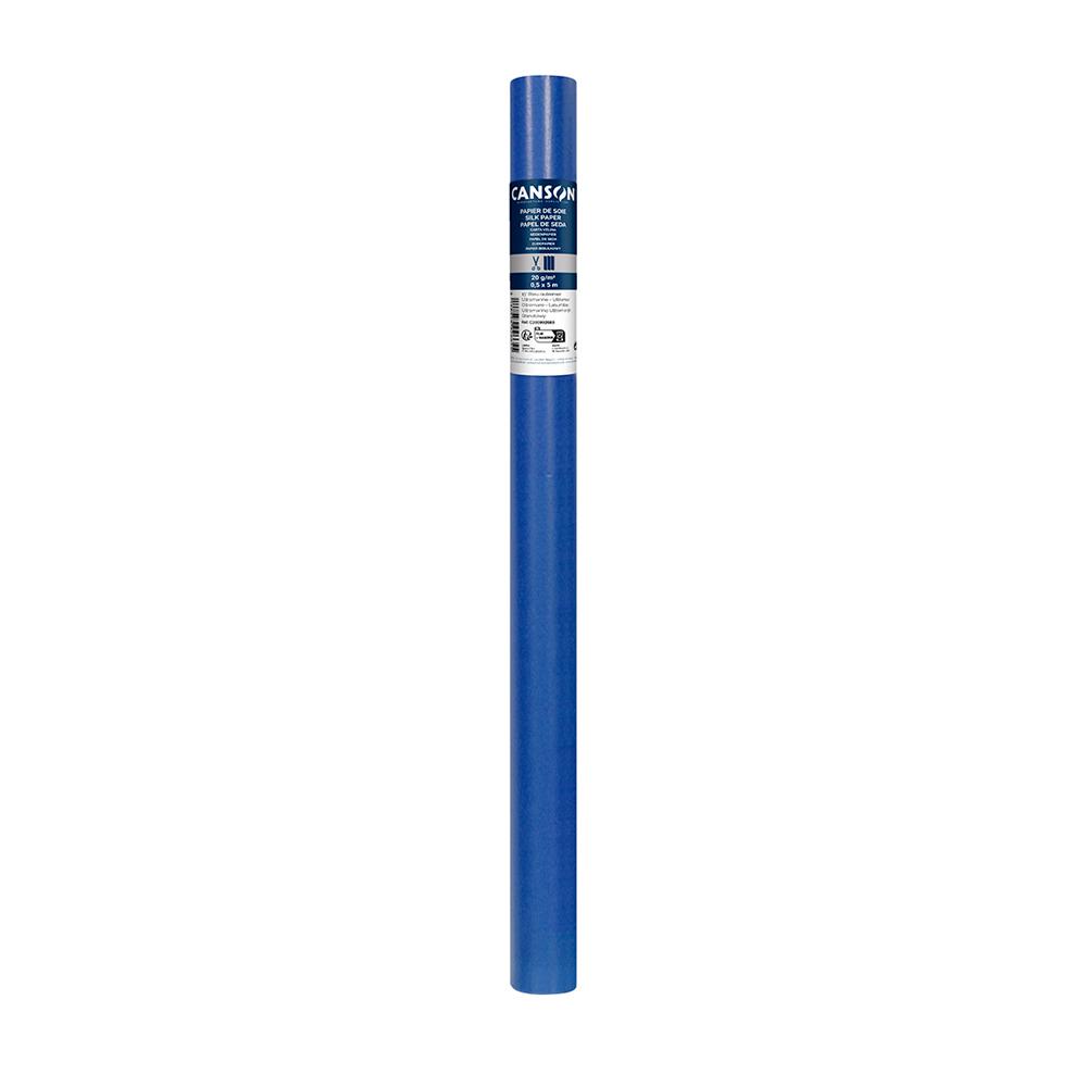 Rollo papel de seda Canson azul ultramar 0,5 x 5 m