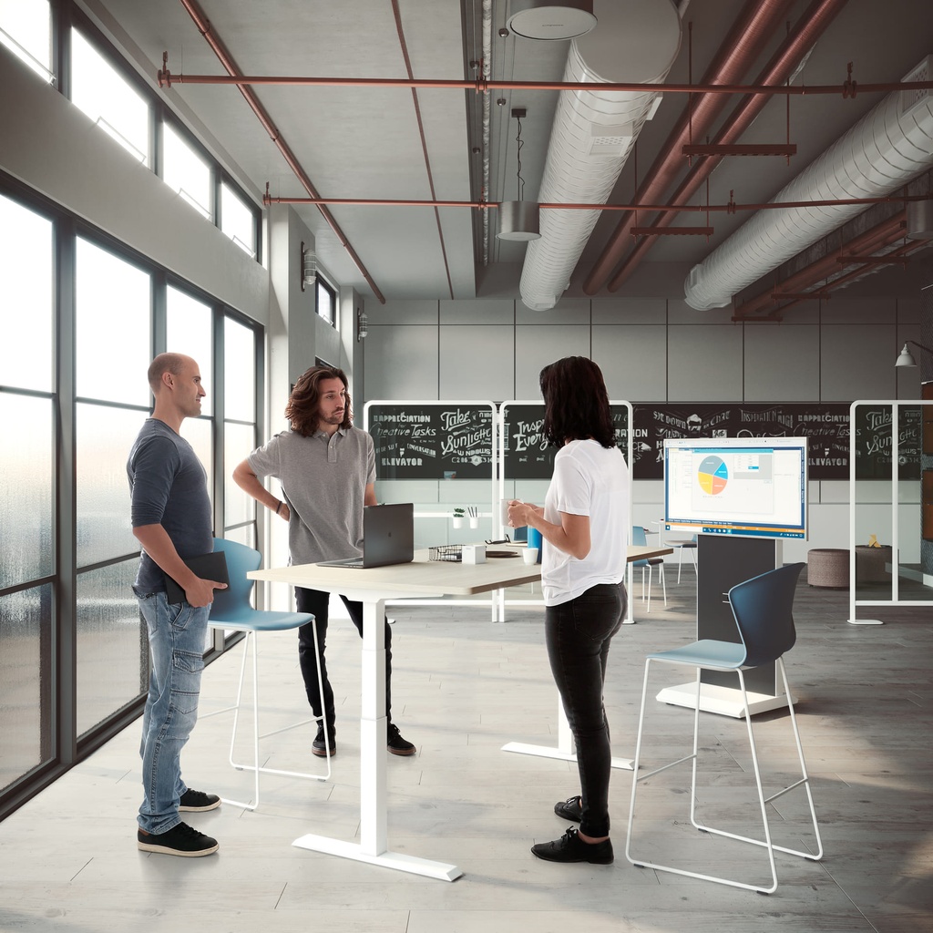 Mesa Mobility de Actiu elevable en altura recta para trabajar de pie