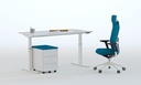 Mesa Mobility de Actiu elevable en altura con silla TNK Flex