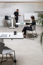 Mesa elevable, abatible y móvil con ruedas Talent de Actiu