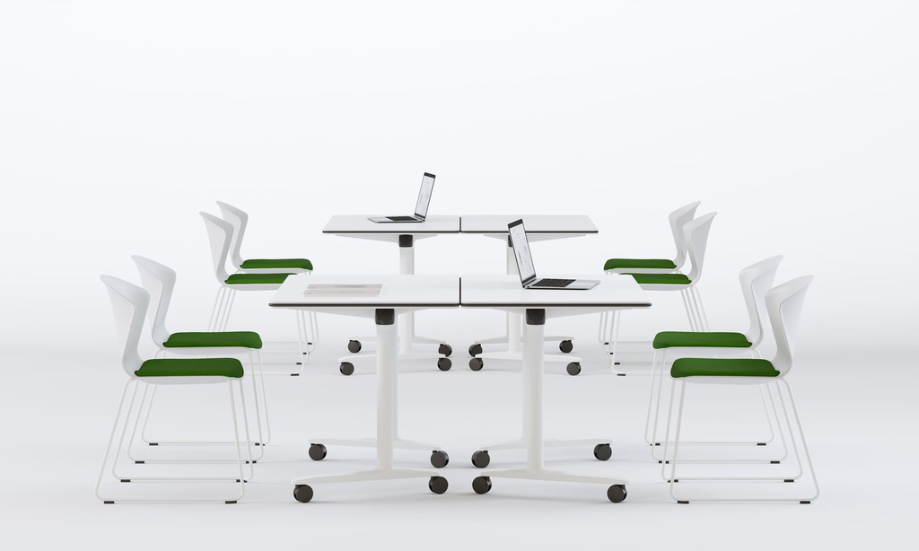 Mesa abatible y móvil con ruedas Talent de Actiu de 69 cm de fondo