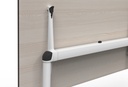 Mesa abatible y móvil con ruedas Talent de Actiu de 80 cm de fondo