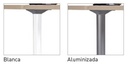 Mesa Cool C300 con patas desmontables redondas en dos acabados