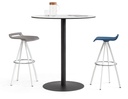 Mesa Tabula alta para cafetería interior conj estructura negra