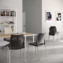 Silla Spacio de Actiu en negro
