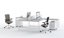 Mesa doble Vital Plus ST marco cerrado con silla A+S Work
