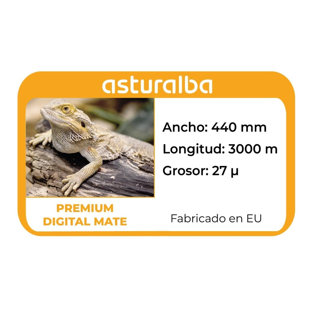 Etiqueta del rollo de film para laminar Premium Digital Mate 27 µ 440 mm x 3000 m