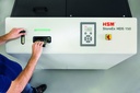 Fácil operación de destruir discos duros por operario con destructora HSM HDS 150