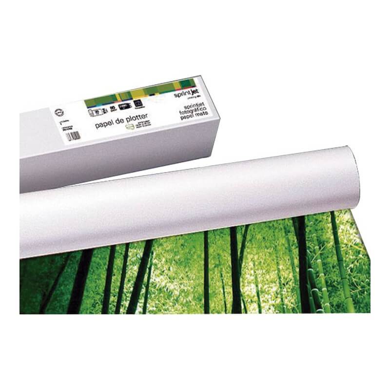 Bobina de papel fotográfico mate de 140 gramos para imprimir con plotter