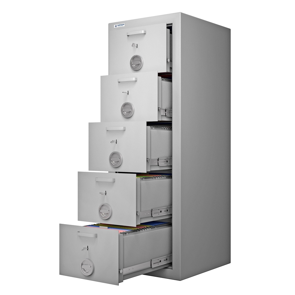 Archivador para carpetas colgantes ignífugo con protección contra incendios Class Fire 5 cajones