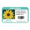 Etiqueta del rollo de film para laminar Premium Offset Mate 27 µ 310 mm x 250 m