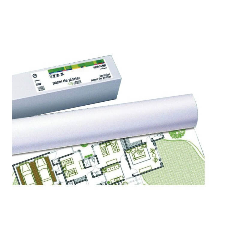 Rollo de papel para imprimir con máquinas de plotter de 1067 mm de ancho