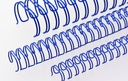 Muestra de acabado del wire-O Renz nº4 en bobina de color azul