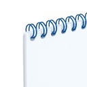 Documento encuadernado con wire-O Renz nº6 en bobina de color azul