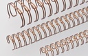 Muestra de acabado del wire-O Renz nº4 en bobina de color bronce