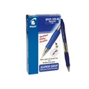 Caja de 12 bolígrafos Pilot Super Grip color azul
