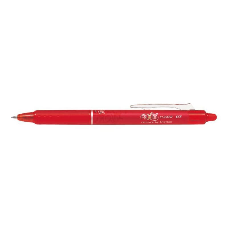 Caja de 12 bolígrafos de tinta borrable Pilot Frixipon Ball Clicker color rojo
