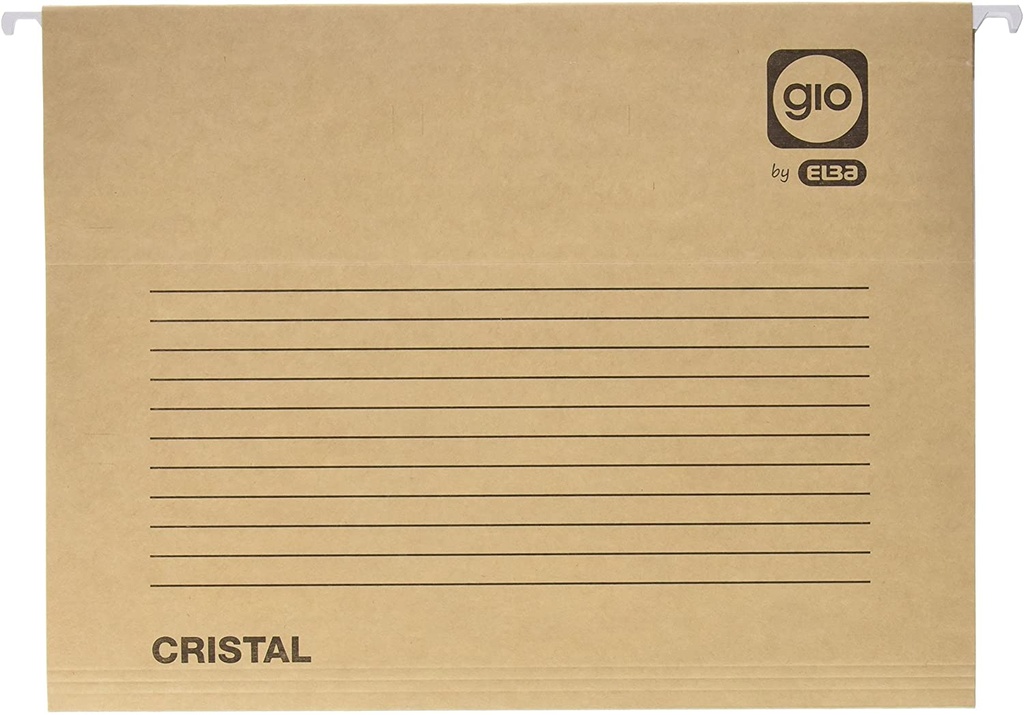 Carpeta colgante tamaño A4 con visor cristal para archivadores de cajones