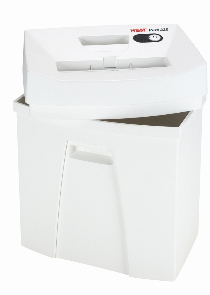 Destructora de tarjetas HSM Pure 220 con corte en partículas de 4 x 25 mm.