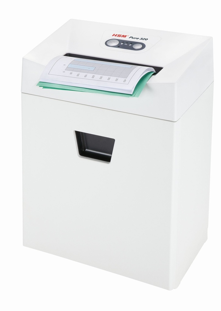 Destructora de papel HSM Pure 320 con corte en tiras de 3,9 mm.