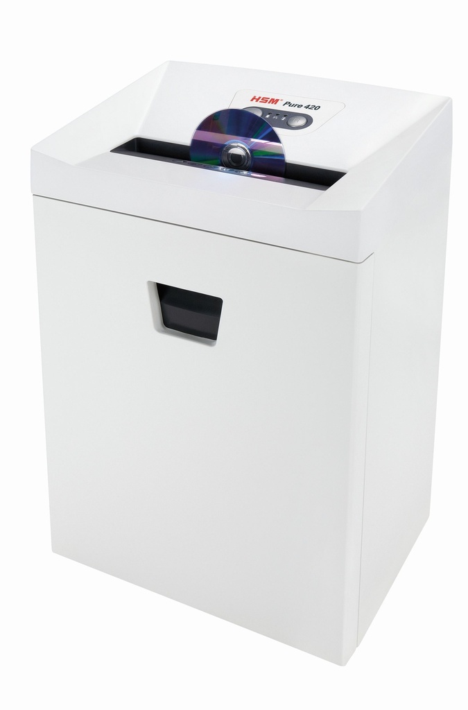 Destructora de CD HSM Pure 420 con corte en tiras