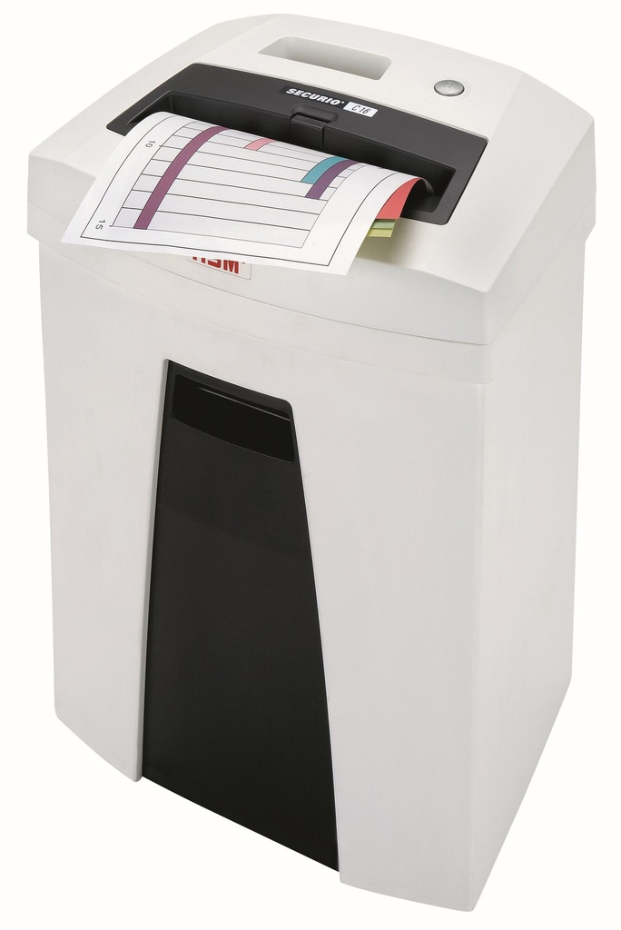 Destructora de documentos HSM Securio C16 para despacho con corte en partículas de 4 x 25 mm.