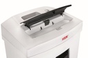 Destructora de papel personal con cabezal extraíble para corte en partículas de 4 x 25 mm.