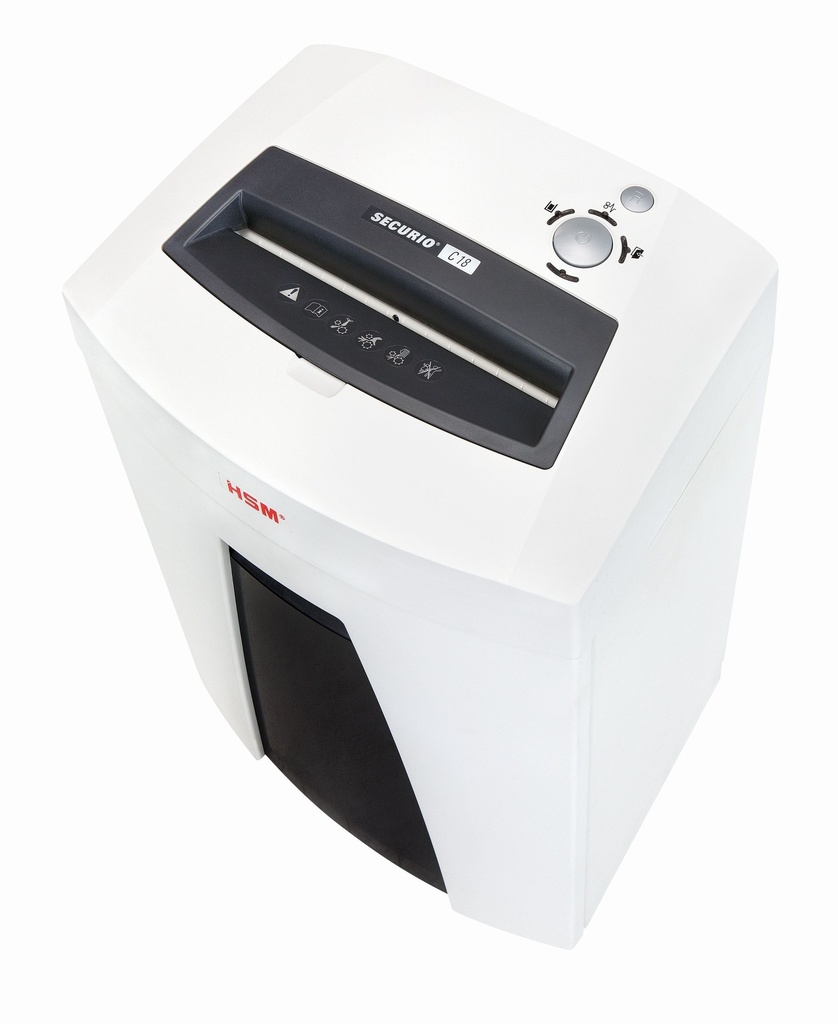 Destructora de papel personal HSM Securio C18 con cabezal para corte en tiras de 5,8 mm.