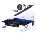 Bolígrafos retráctiles Milan P1 touch negro (Caja de 25 unidades)