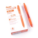 Bolígrafos retráctiles Pentel EnerGel X BL107 naranja (Caja de 12)