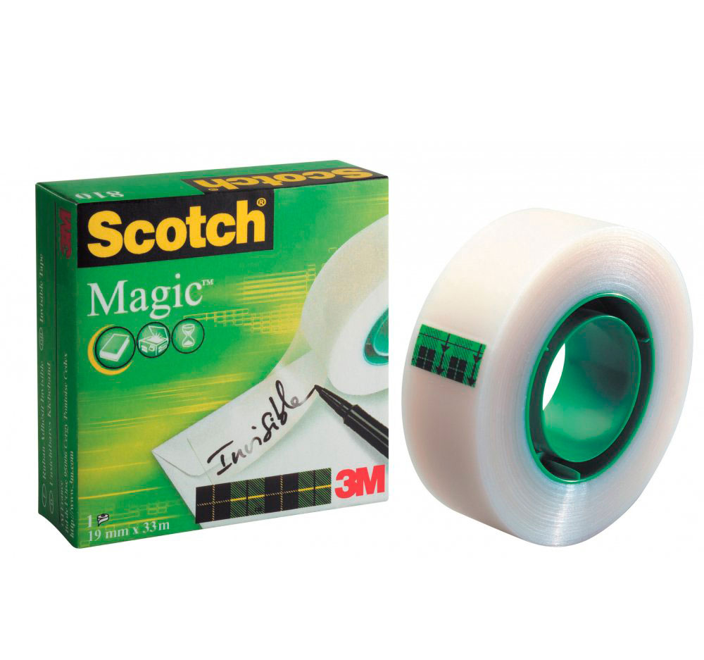 Cinta adhesiva invisible Scotch Magic 33 m x 19 mm