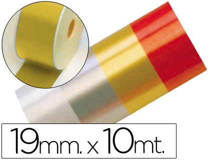 Cinta fantasía oro 19 mm. Eurocinsa 10 metros