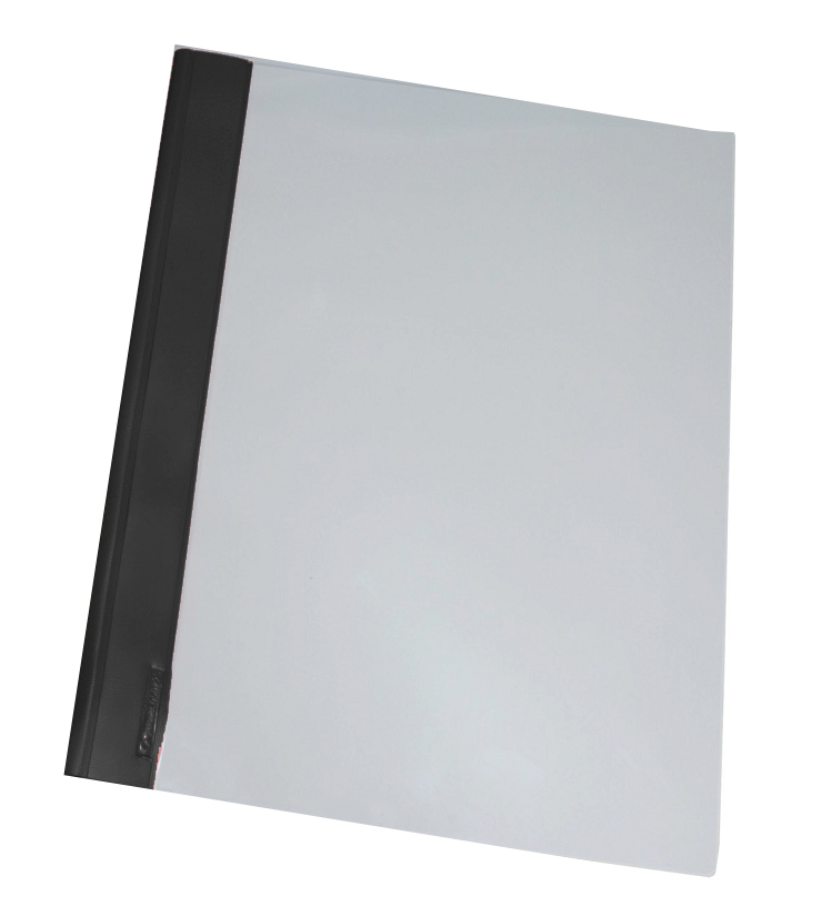 Dossier fástener metálico Folio negro 150 µ Grafoplás