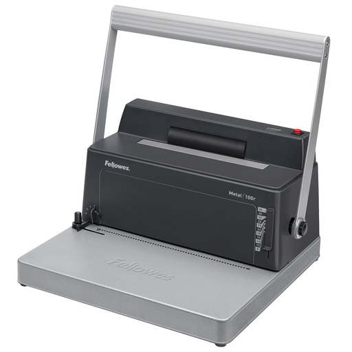 Encuadernadora de espiral con insertador Fellowes Metal 100R