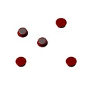 Imanes redondos 20 mm rojo (Pack 5 unidades)