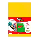 Goma Eva 40 x 60 cm 2 mm amarilla Fixo Kids bolsa de 10 láminas