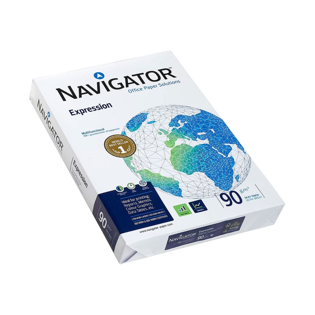 Papel A3 90 g/m² Navigator Expression (Paquete 500 hojas)