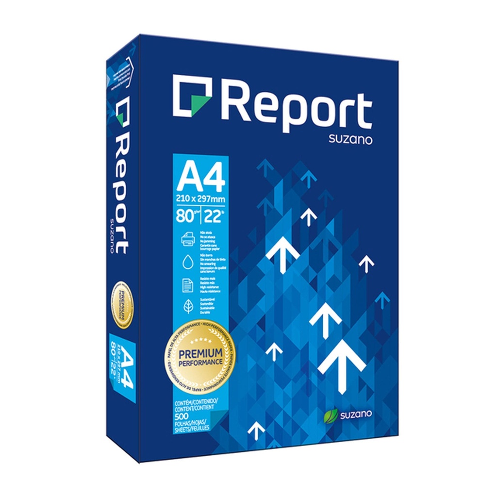 Papel A4 80 g/m² Report (Paquete 500 hojas)
