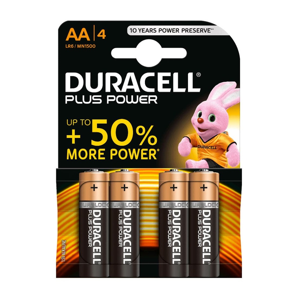 Pilas AA Duracell (Blíster de 4)