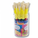 Pinceles escolares gruesos Jovi 806 pack de 20 unidades para témpera y manualidades