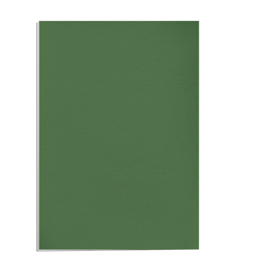 Portada de encuadernación A4 verde oscuro de cartulina de 250 g/m² Fellowes