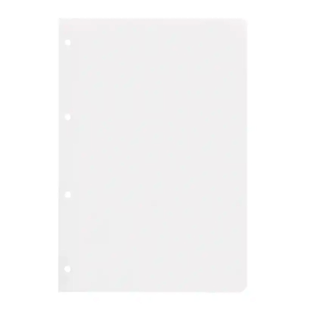 Recambio para 4 anillas A4 liso (100 hojas)